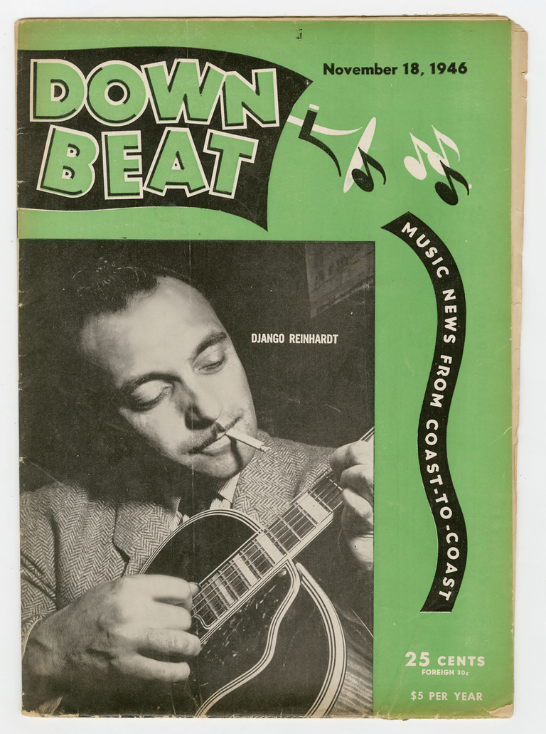 Editions Textuel -  Couverture du Down Beat daté du 18 novembre 1946. Exemplaire hors commerce destiné aux soldats de l'armée américaine © DR.jpg